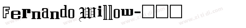 Fernando Willow字体转换